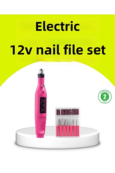 Generic Brand Electric Manicure Pedicure Rasp Set with 6 Heads