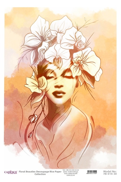 Cadence Boya نحاس ديكوباج-FB-14 - مقاس 30x42