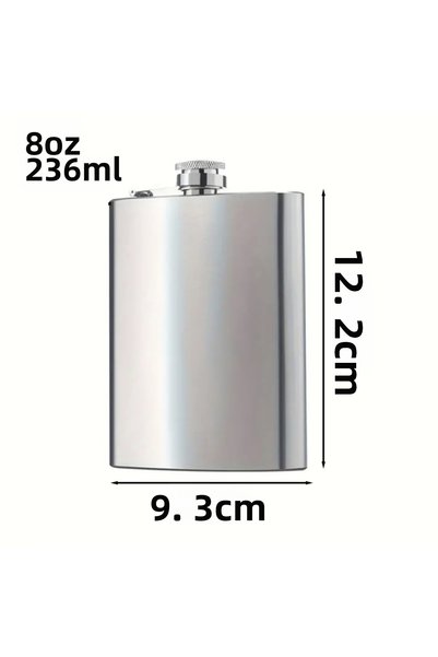 UrbanCove Co Premium, Stainless Steel Flask 8oz (246ml) Portable, Durable (1 Piece)