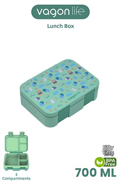 Vagonlife صندوق غداء للأطفال بسعة 700 مل، مقاوم للتسرب، غير قابل للخلط، مكون ...