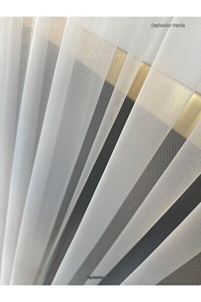 Ceylanlar perde Perdele din tul de lux modern cu pliuri - 1/3 set (design)