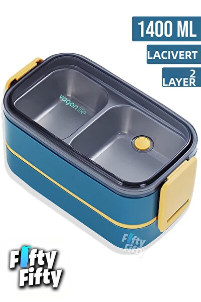 Vagonlife صندوق غداء بينتو من الفولاذ المقاوم للصدأ مكون من ثلاث طبقات بسعة 1...