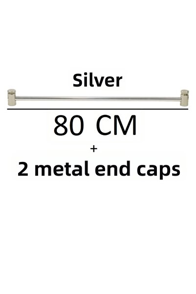 VENTİ PERDE Tijă BRIZ METAL GRI SILVER 1BUC + CAPS