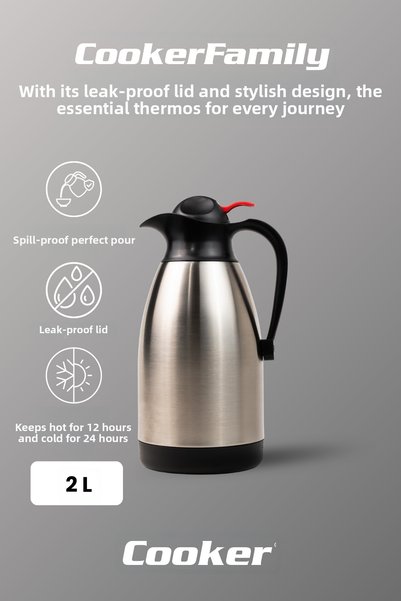 Cooker Double-deck Steel Thermos 2 Lt