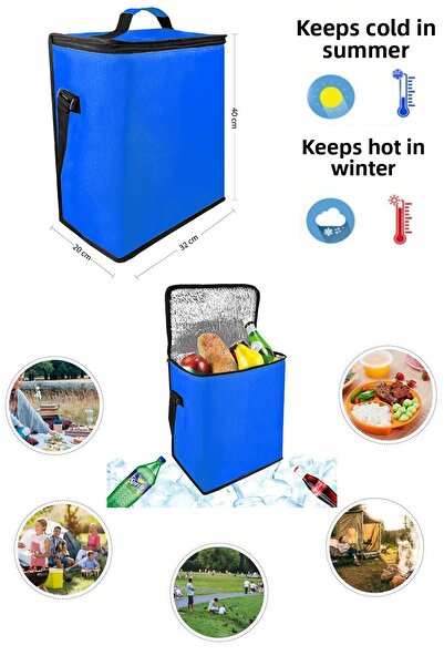 3 Geantă termos Geantă termică Suport cald Izolată Vehicul Auto Picnic Campin...