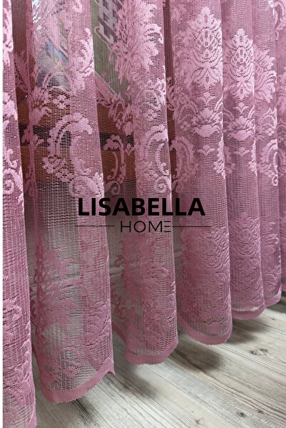 LisabellaHome Perdeaua din tul roz Dream fără pliuri