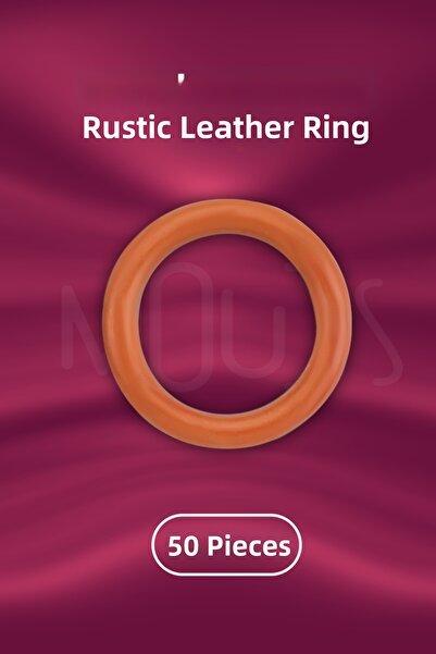 Moud's Inel pentru perdea rustică culoare stejar 50 buc