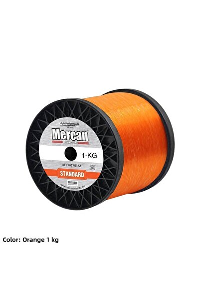MERCAN MİSİNA خط صيد بملف برتقالي قياسي 1 كجم