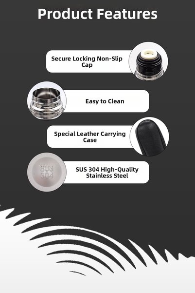 İkon store 500 Ml Thermos with Leather Bag