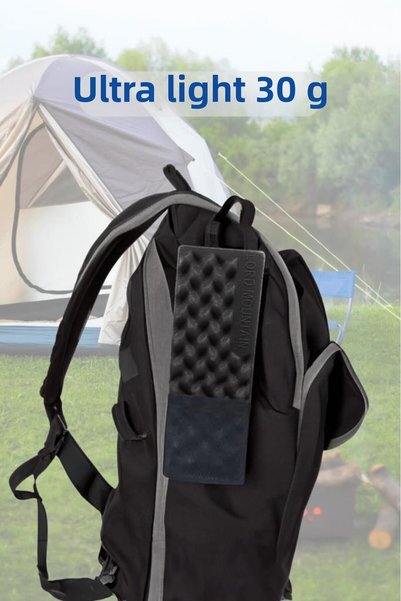 Lord Mountain Black Lightweight Camping Cushion - Foldable Sitting Cushion, Outdoor Mat