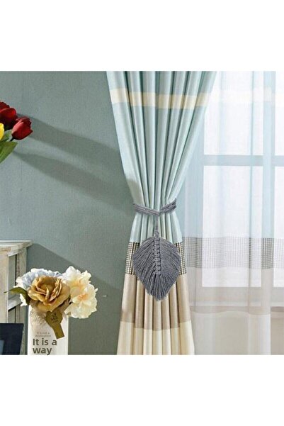 biblocunet Cravată de fundal pentru perdea din frunze de macrame, cataramă, o...