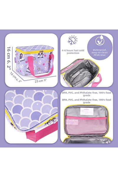 Milk & Moo حقيبة غداء للأطفال من Milk&Moo، حقيبة تبريد حرارية لطيفة للأولاد و...