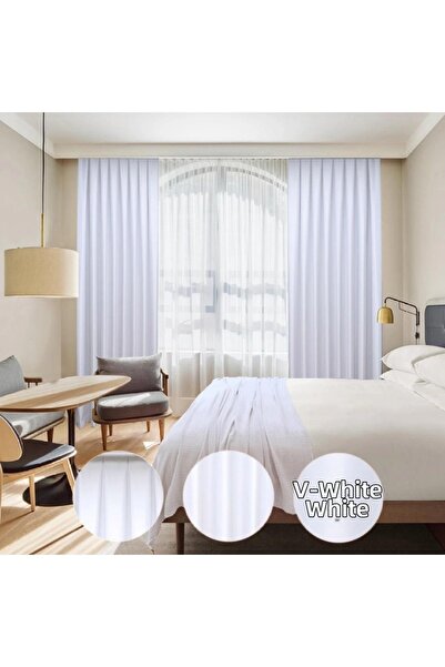 YS PERDE TASARIM Luxury Satin Blackout Dimout Sunshade Curtain High Quality P...