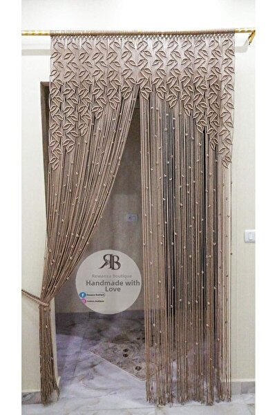 ARTTMACRAME Perdele din macrame (culoare crem)