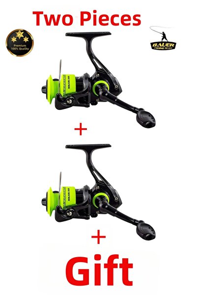 OLTAMİX Риболовна макара BAUER Hikaru 200 Lrf & Spin - 5 топчета, 2 бр.