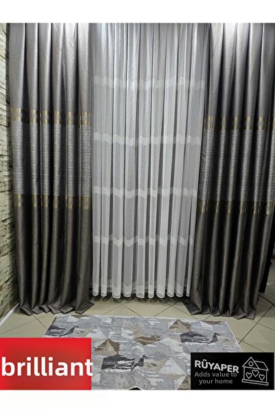 Brillant Rüyaper New Season Inferioară și Superioară Mink Mid Belly Gri Aur B...