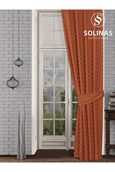 Solinas Collection Paris Orange Extra-Forced Pleat Free Flat Stitched Backgro...