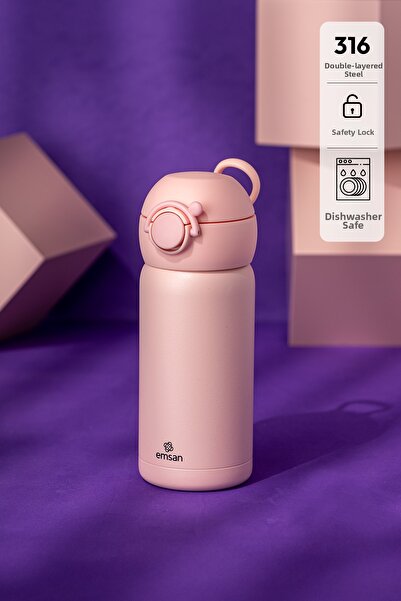 Emsan تيري ترمس وردي 350 مل