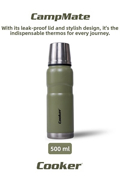 Cooker 500 ml Double Layer Leak Proof Stainless Steel Thermos – 12 Hours Warm...