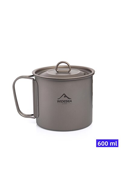 Choice كوب تيتانيوم 600 مل من Widesea للتخييم، كوب تيتانيوم، أدوات مائدة سياح...