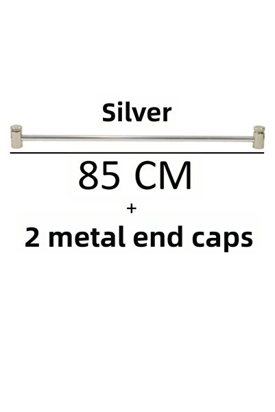 VENTİ PERDE Tijă BRIZ METAL GRI SILVER 1BUC + CAPS