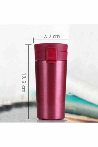 FLYON Single Hand Bass Inner Stainless Steel Thermos 380 Ml Travel Mug Leak Proof Double Layer Snape with Filter