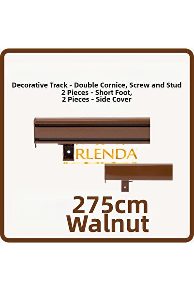 Orlenda Sine decorative - Cornișă dublă - Cornișă din aluminiu cu două canale