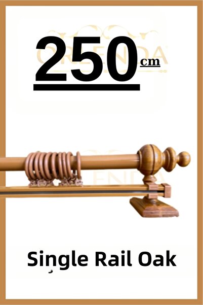 Orlenda Umeraș pentru perdea rustică cu o singură șină 250