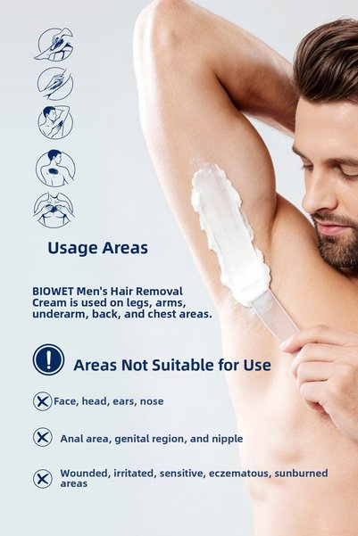 biowet For Men Hair Removal Cream 100 ml for Men