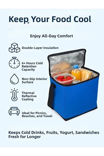 Ankaflex Geantă frigorifică Termos care menține frigul Geantă pentru picnic T...
