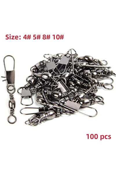 Choice 8 100 قطعة 4 أحجام 100 قطعة/حزمة دبابيس دوارة لصيد الأسماك ومحمل دبوس ...