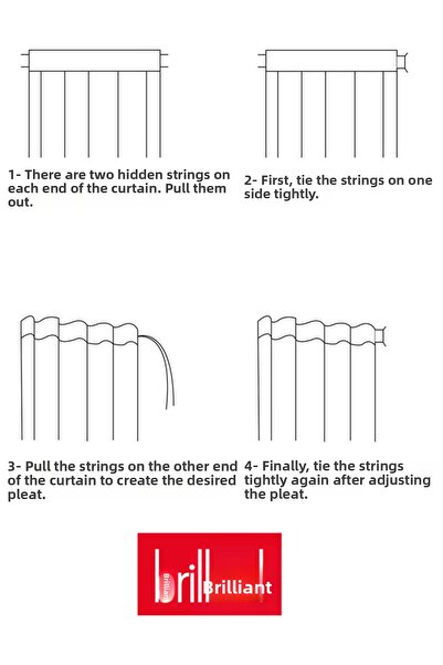 Brillant Cortina de fundal Blackout, fără pliuri (plantare dreaptă) cu extraf...