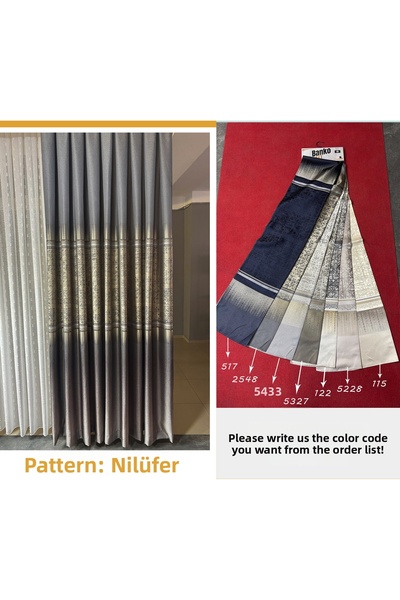 PERDEYERİ Perdele de fundal din jacquard, de înaltă calitate, rezistentă la r...