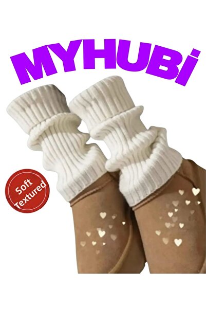 MyHubi غطاء غبار لتدفئة القدمين مصنوع من الأكريليك الفاخر بنسبة 100%