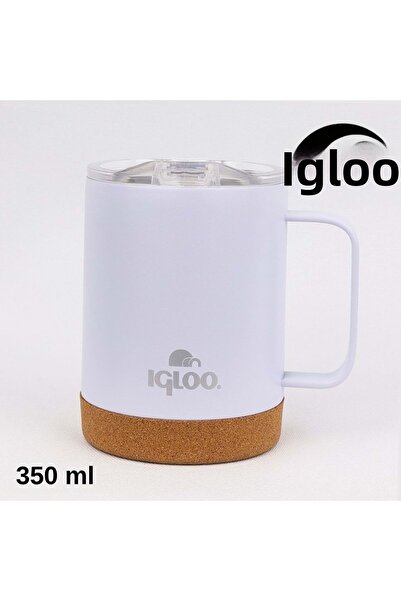 IGLOO Cork Mug 350ml Thermos Mug Cup Flask White