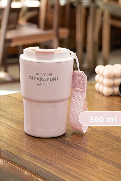 ChefMate Stainless Steel Heat Insulated Thermos Office Mug with Uncovered Lid...