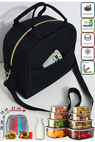 USF 9-литрова термоизолирана чанта за храна за къмпинг и пикник, поддържаща т...