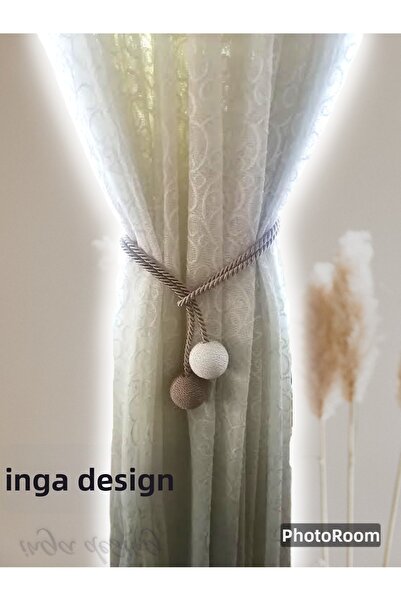 inga desing frânghie de ridicare fundal perdea 2 bile