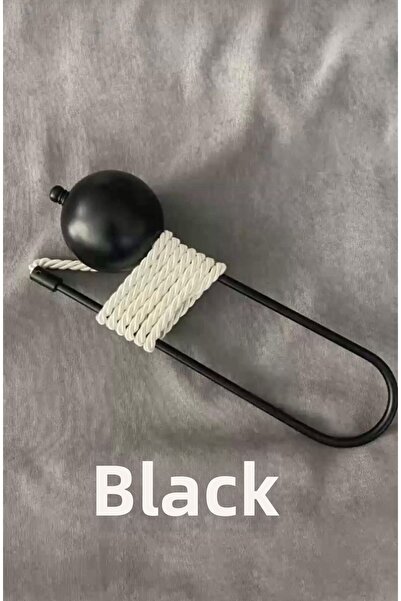 MGEStore Στήριγμα κουρτινών Renso Αξεσουάρ κρεμάστρα κουρτινών με πόμολο 1 τε...