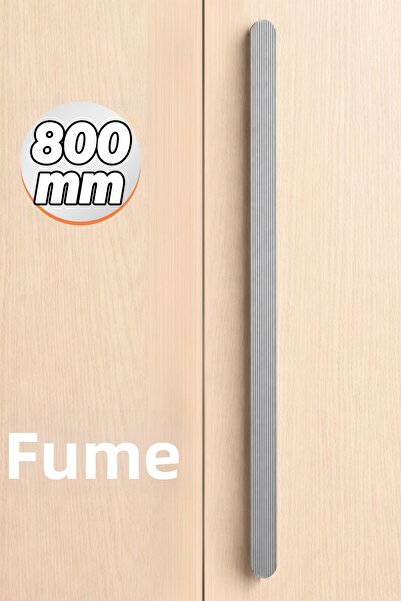 Badem10 Anzer Striped Smoked Long Drawer Handle 800 mm Modern Metal Handle fo...