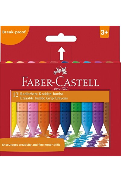 Faber Castell Creioane colorate din plastic 12 culori Jumbo Grip Faber-Castell
