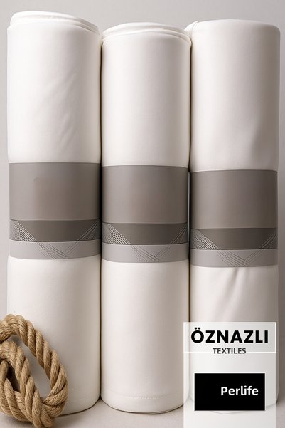 Perlife Gold ® Full Length & Half Length Ecru Sunshade Curtain – Satin Textur...