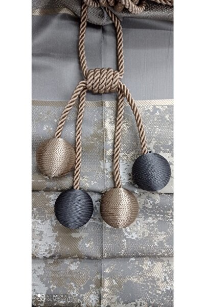 serART Kiraz 4 Toplu Fon Perde Laterală Legătură cu perete Braçhol Mink 1 BUC