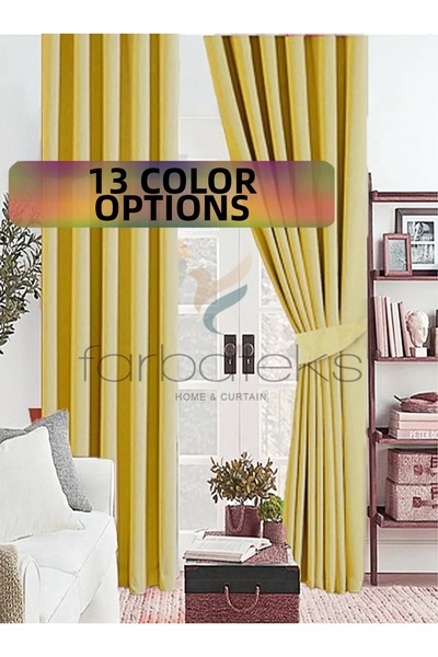 farbateks Culoare galben închis de muștar, umbrire pentru soare, perdea de fu...