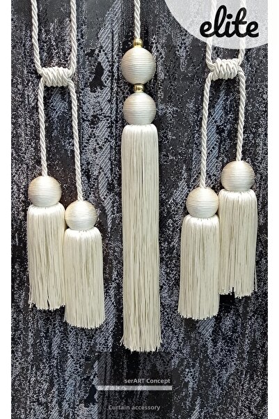 serART Elite Model Fon și perdea dublu cu dantelă pentru tavan Toplama Bracol...