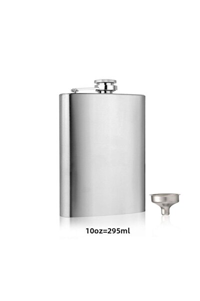 Choice 10oz LMETJMA 1 4 5 6 7 8 9 10 oz Stainless Steel Hip Flask with Funnel...