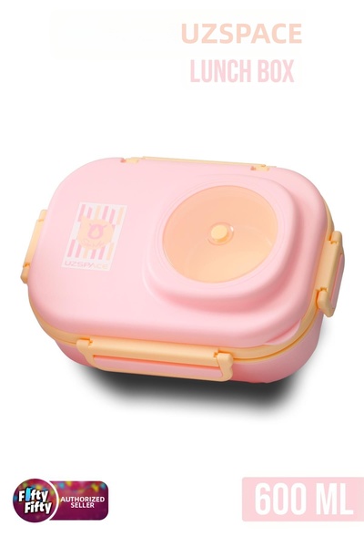 Uzspace وعاء حساء 600 مل - صندوق غداء بينتو من الفولاذ المقاوم للصدأ مع ملعقة...
