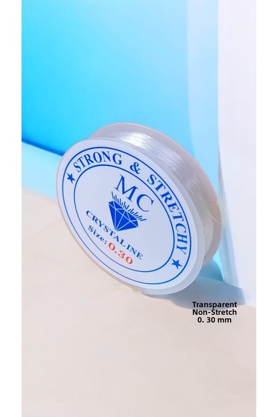 Kezban Tekstil خيط صيد شفاف بدون مطاط 0.3 مم