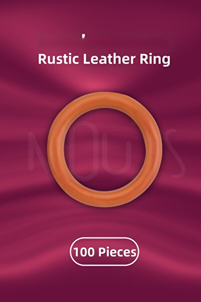 Moud's Inel pentru perdea rustică culoare stejar 100 buc