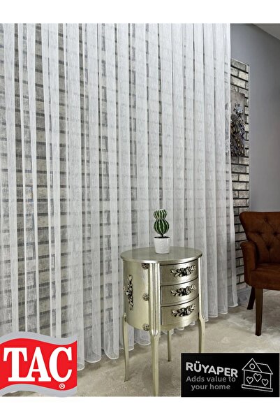 Taç Perdeaua din tul din in Rüyaper 1/3 pliat